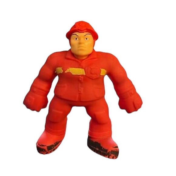 Stretch Force Red Fireman Guy MAGIC TIME Armstrong 2017 Action Figure Rubber - Picture 1 of 5